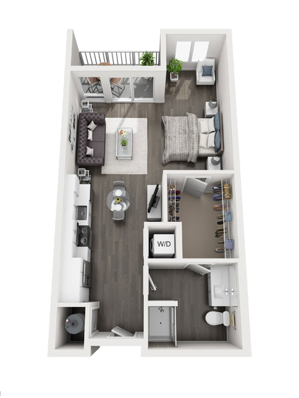 Plan Studio E2 Studio | 1 Bath | 632 sq. ft. Plan Studio E2 Studio | 1 Bath | 632 sq. ft.