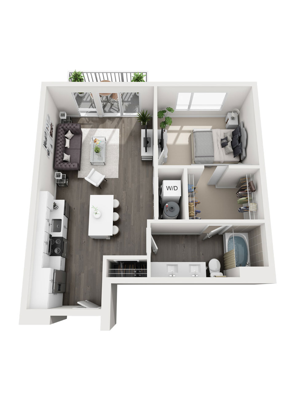 Plan 1 Bedroom – A7 1 Bedroom | 1 Bath | 725 sq. ft. Plan 1 Bedroom – A7 1 Bedroom | 1 Bath | 725 sq. ft.