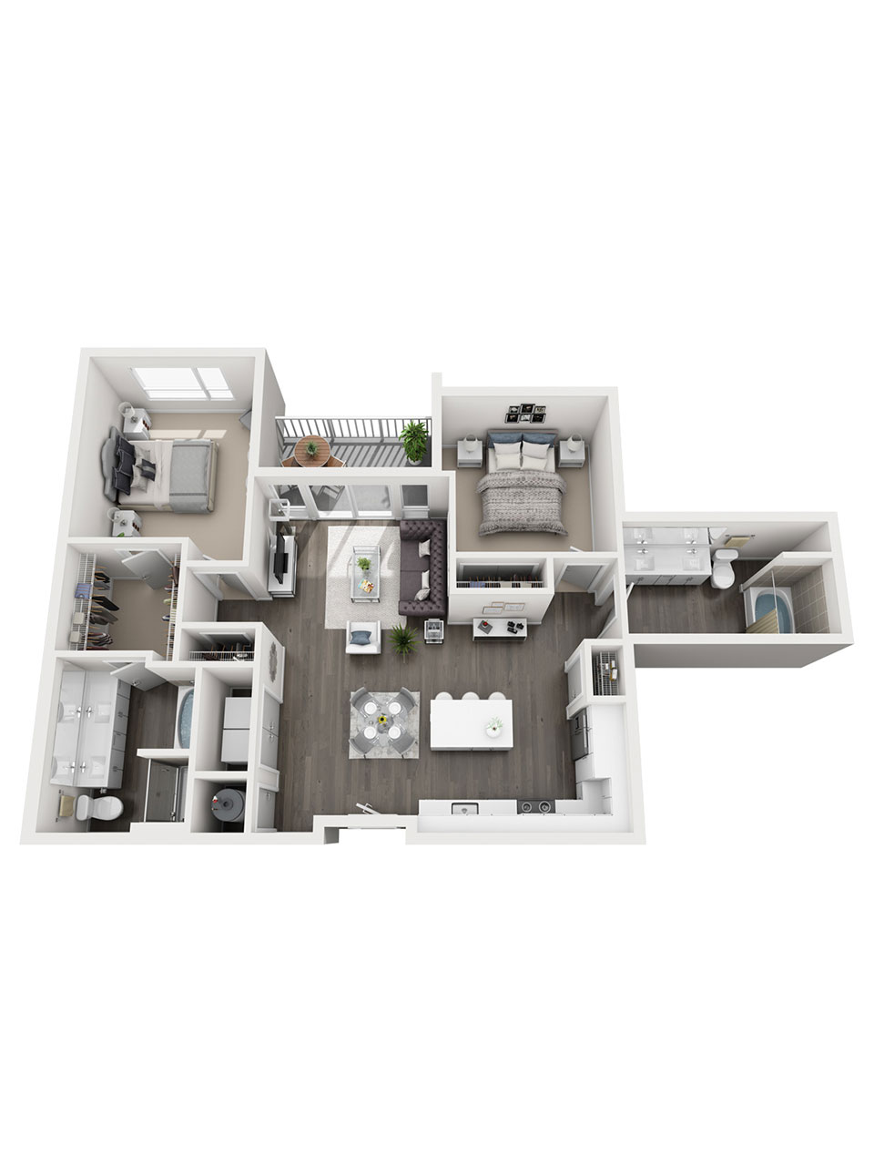 Plan 2 Bedroom – B4 2 Bedroom | 2 Bath | 1162 sq. ft. Plan 2 Bedroom – B4 2 Bedroom | 2 Bath | 1162 sq. ft.
