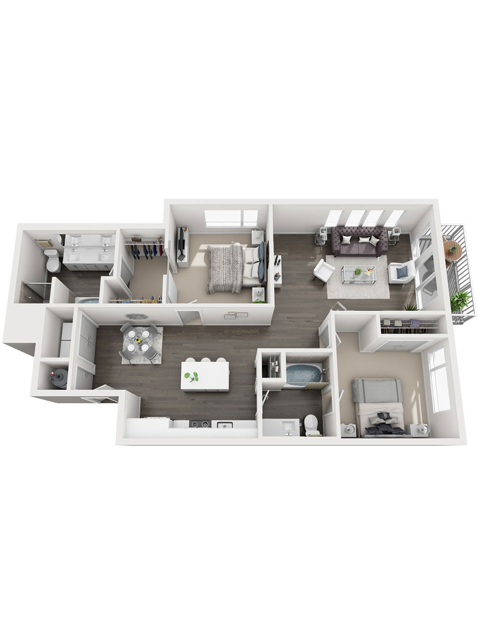 Plan 2 Bedroom – B5 2 Bedroom | 2 Bath | 1160 sq. ft. Plan 2 Bedroom – B5 2 Bedroom | 2 Bath | 1160 sq. ft.