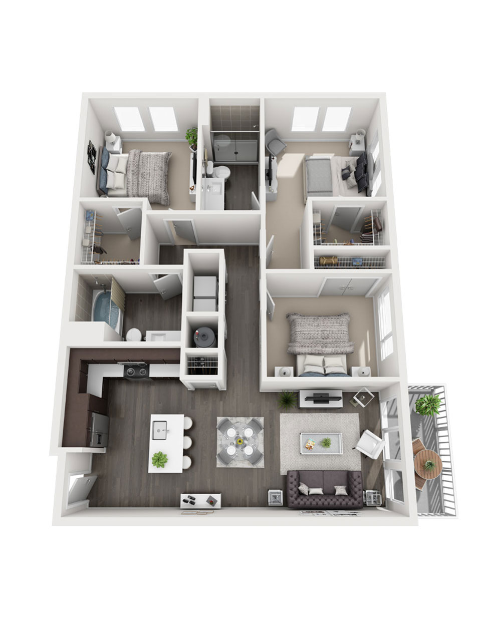 Plan 3 Bedroom – C2 3 Bedroom | 2 Bath | 1239 sq. ft. Plan 3 Bedroom – C2 3 Bedroom | 2 Bath | 1239 sq. ft.