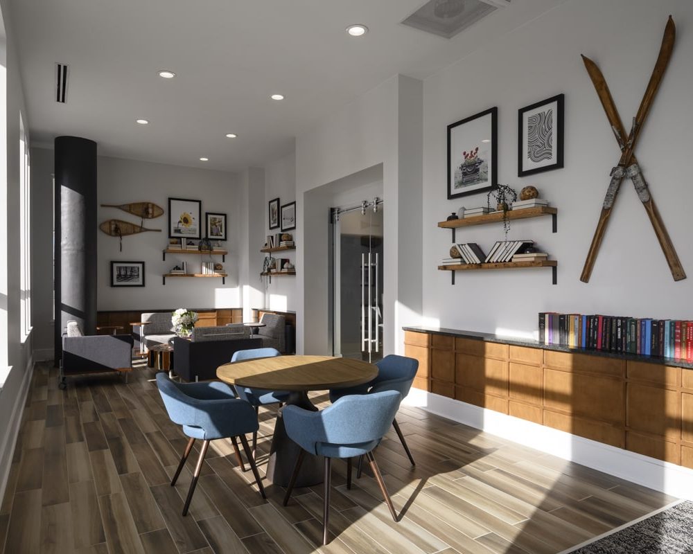 Eco-Friendly Apartments in Denver, CO - DECO Apartments Library With Modern Decor